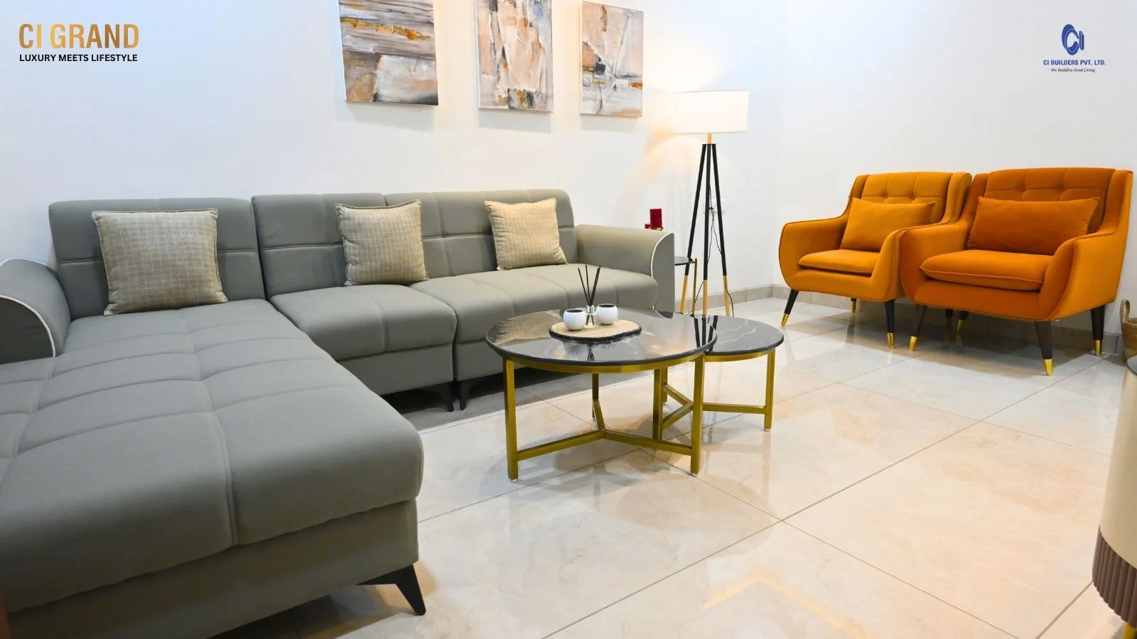Contemporary residential living space
